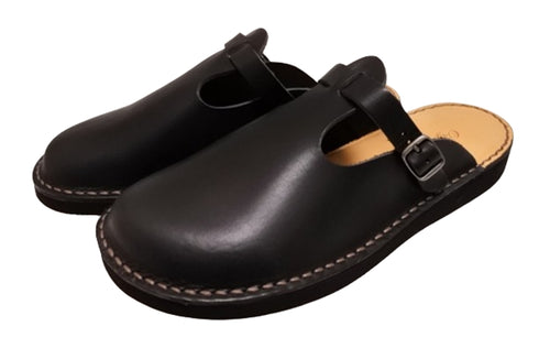 【Organic handloom GUDALUR ブラック】クロッグサンダル(サボサンダル)